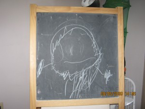 3 year old boy's drawing