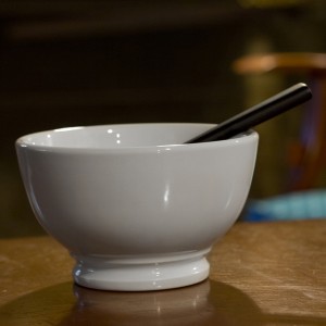 white bowl