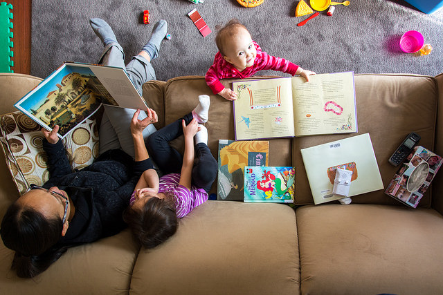 Children reading