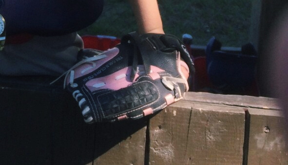 girls baseball glove